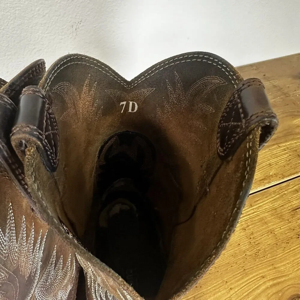 Ariat Sierra Men’s 7D  Pull-On Work Cowboy Boots